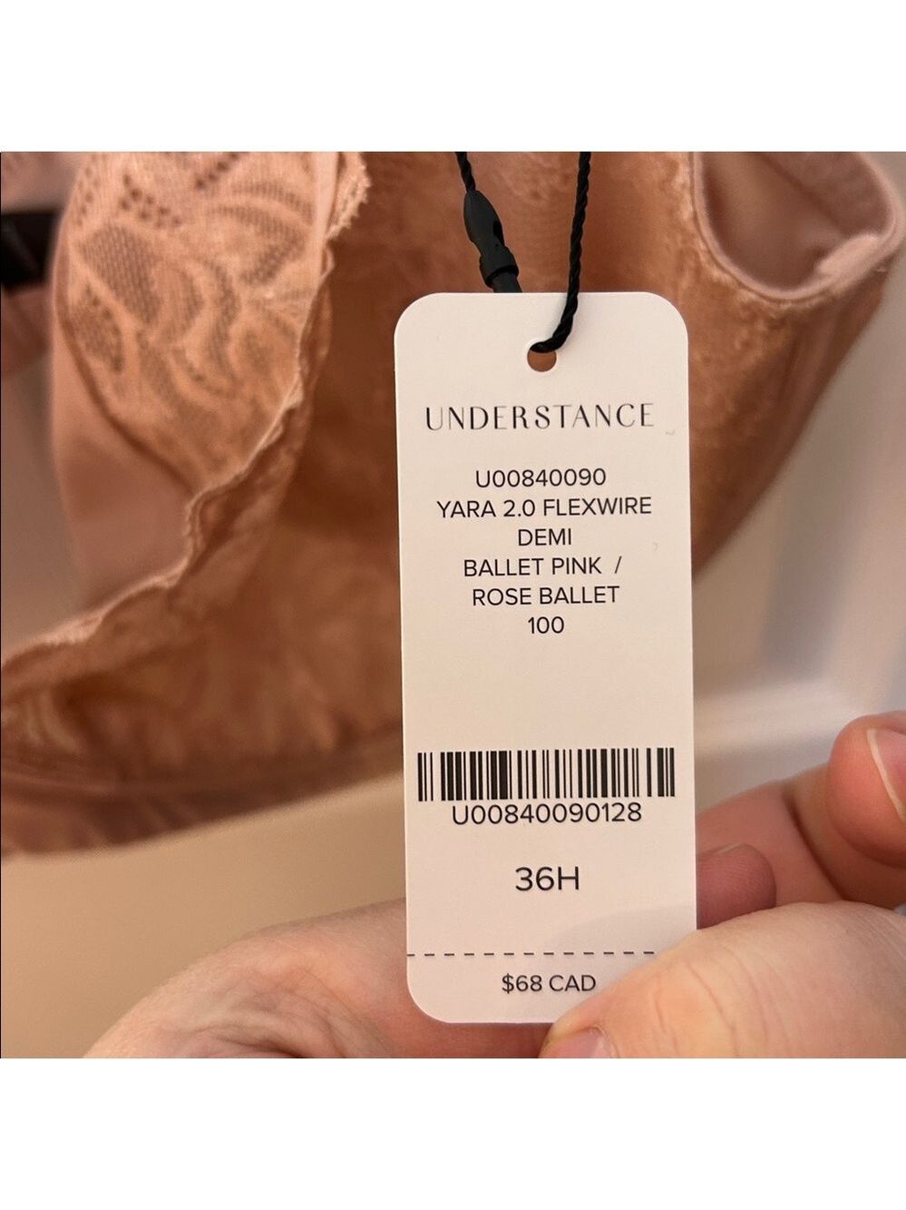 Understance Yara 2.0 FlexWire Demi Bra Ballet Pink 36H - Picture 10 of 10